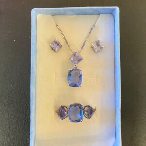 Sapphire Blue Necklace Set